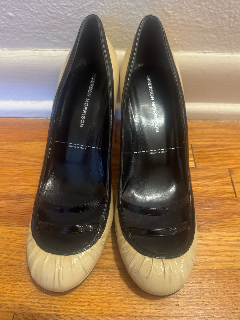 Sigerson Morrison “Fetish” Heels (Nude and Black)